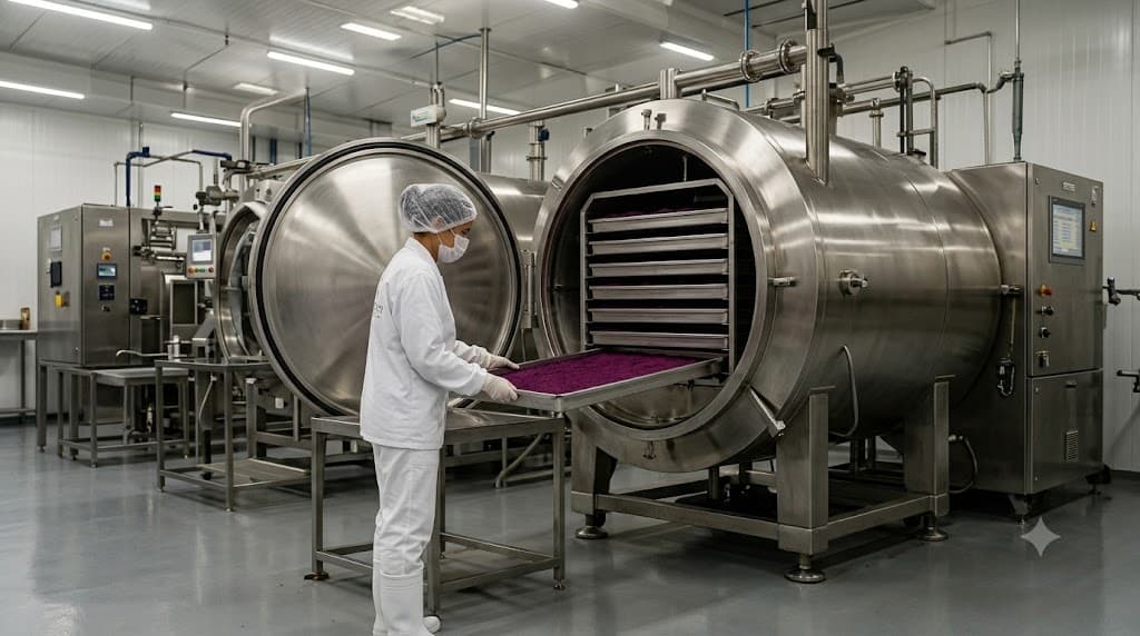 Freeze-drying process for açaí